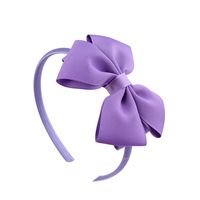 European And American Polyester Ribbed Children's Bow Headband Wholesale sku image 5