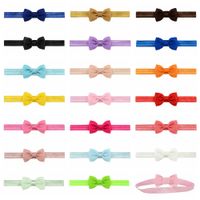 European And American Children's Bow Headband Small Bow Elastic Headband sku image 1