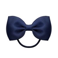 European And American Hair Accessories Children's Solid Color Bow Cute Hair Tie sku image 1