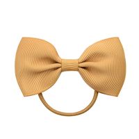 European And American Hair Accessories Children's Solid Color Bow Cute Hair Tie sku image 2