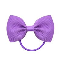 European And American Hair Accessories Children's Solid Color Bow Cute Hair Tie sku image 5
