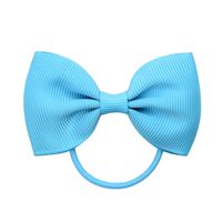 European And American Hair Accessories Children's Solid Color Bow Cute Hair Tie sku image 7