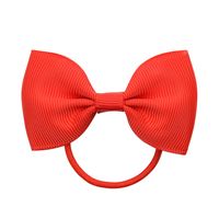 European And American Hair Accessories Children's Solid Color Bow Cute Hair Tie sku image 11