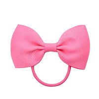 European And American Hair Accessories Children's Solid Color Bow Cute Hair Tie sku image 12