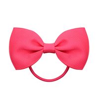 European And American Hair Accessories Children's Solid Color Bow Cute Hair Tie sku image 13