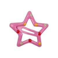 Fashion Children's Hair Clip European And American Candy Color Star Hair Clip sku image 28