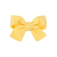 Fashion New Bow Hairpin Floral Fabric Cute Baby Solid Color Hair Accessories sku image 4