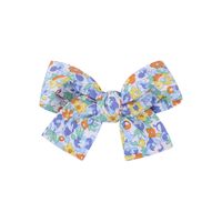 Fashion New Bow Hairpin Floral Fabric Cute Baby Solid Color Hair Accessories sku image 10