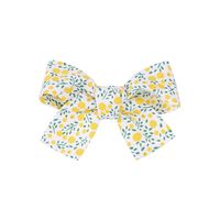 Fashion New Bow Hairpin Floral Fabric Cute Baby Solid Color Hair Accessories sku image 11