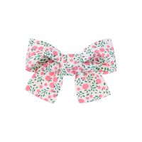 Fashion New Bow Hairpin Floral Fabric Cute Baby Solid Color Hair Accessories sku image 12