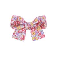 Fashion New Bow Hairpin Floral Fabric Cute Baby Solid Color Hair Accessories sku image 14