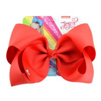 أزياء بلون كبير Bowknot النسيج مضلع البوليستر القوس دبوس الشعر sku image 13