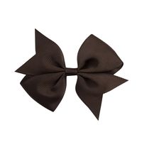 Fashion 40-color Solid Color Bow Ribbed Ribbon Fishtail Hairpin Hair Accessory sku image 3