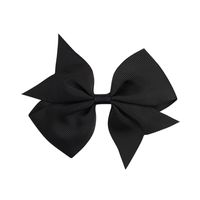Fashion 40-color Solid Color Bow Ribbed Ribbon Fishtail Hairpin Hair Accessory sku image 4