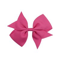 Fashion 40-color Solid Color Bow Ribbed Ribbon Fishtail Hairpin Hair Accessory sku image 14