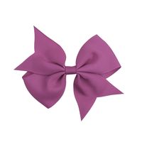 Fashion 40-color Solid Color Bow Ribbed Ribbon Fishtail Hairpin Hair Accessory sku image 30