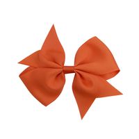Fashion 40-color Solid Color Bow Ribbed Ribbon Fishtail Hairpin Hair Accessory sku image 31