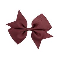 Fashion 40-color Solid Color Bow Ribbed Ribbon Fishtail Hairpin Hair Accessory sku image 33