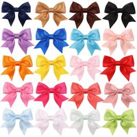 Fashion Children's Bow Hairpin Candy Color Cute Duckbill Clip Hair Accessories sku image 1