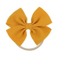 Cute Solid Color Cloth Bowknot Hair Tie 1 Piece sku image 3