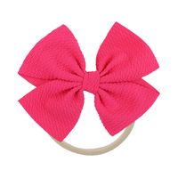 Cute Solid Color Cloth Bowknot Hair Tie 1 Piece sku image 15