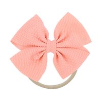 Cute Solid Color Cloth Bowknot Hair Tie 1 Piece sku image 16