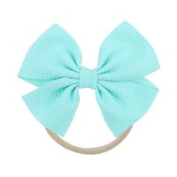 Cute Solid Color Cloth Bowknot Hair Tie 1 Piece sku image 18