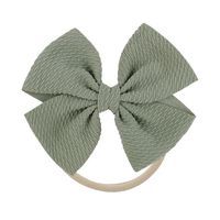 Cute Solid Color Cloth Bowknot Hair Tie 1 Piece sku image 20