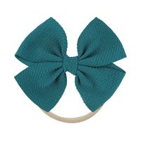 Cute Solid Color Cloth Bowknot Hair Tie 1 Piece sku image 27