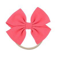 Cute Solid Color Cloth Bowknot Hair Tie 1 Piece sku image 28