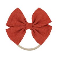 Cute Solid Color Cloth Bowknot Hair Tie 1 Piece sku image 31