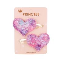 European And American Children's Hair Accessories Color Sequin Hairpin sku image 1