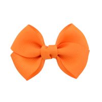 Fashion Children's Bow Hairpin Headdress Solid Color Flower Multicolor Hairpin sku image 10