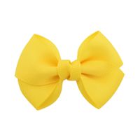 Fashion Children's Bow Hairpin Headdress Solid Color Flower Multicolor Hairpin sku image 11