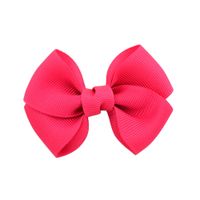 Fashion Children's Bow Hairpin Headdress Solid Color Flower Multicolor Hairpin sku image 15