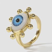 European And American Devil's Eye Open Ring Female Creative Copper Rings Wholesale sku image 1