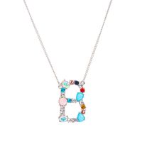 New Simple Fashion Exquisite Diamond English Letter Necklace Wholesale sku image 2