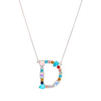 New Simple Fashion Exquisite Diamond English Letter Necklace Wholesale sku image 4