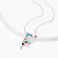 New Simple Fashion Exquisite Diamond English Letter Necklace Wholesale sku image 6
