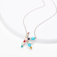 New Simple Fashion Exquisite Diamond English Letter Necklace Wholesale sku image 7