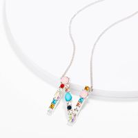 New Simple Fashion Exquisite Diamond English Letter Necklace Wholesale sku image 14