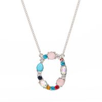 New Simple Fashion Exquisite Diamond English Letter Necklace Wholesale sku image 15