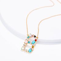 New Simple Fashion Exquisite Diamond English Letter Necklace Wholesale sku image 28