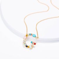 New Simple Fashion Exquisite Diamond English Letter Necklace Wholesale sku image 33
