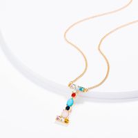 New Simple Fashion Exquisite Diamond English Letter Necklace Wholesale sku image 35