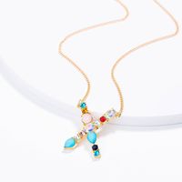 New Simple Fashion Exquisite Diamond English Letter Necklace Wholesale sku image 48