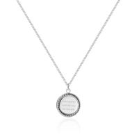 Letter Round Necklace European And American Simple Female Titanium Steel Necklace sku image 1