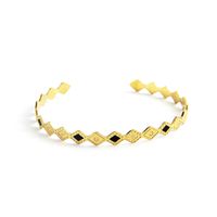 Fashion Titanium Stee Oil Dropping Ring Bracelet Earrings Jewelry sku image 11