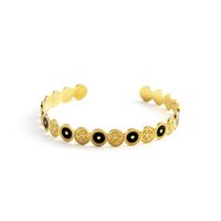 Fashion Titanium Stee Oil Dropping Ring Bracelet Earrings Jewelry sku image 12