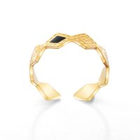 Fashion Titanium Stee Oil Dropping Ring Bracelet Earrings Jewelry sku image 1
